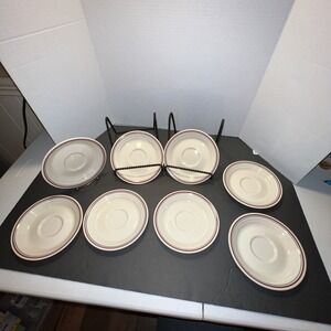 corning ware Corelle abundance pattern saucers set of 8